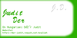 judit der business card